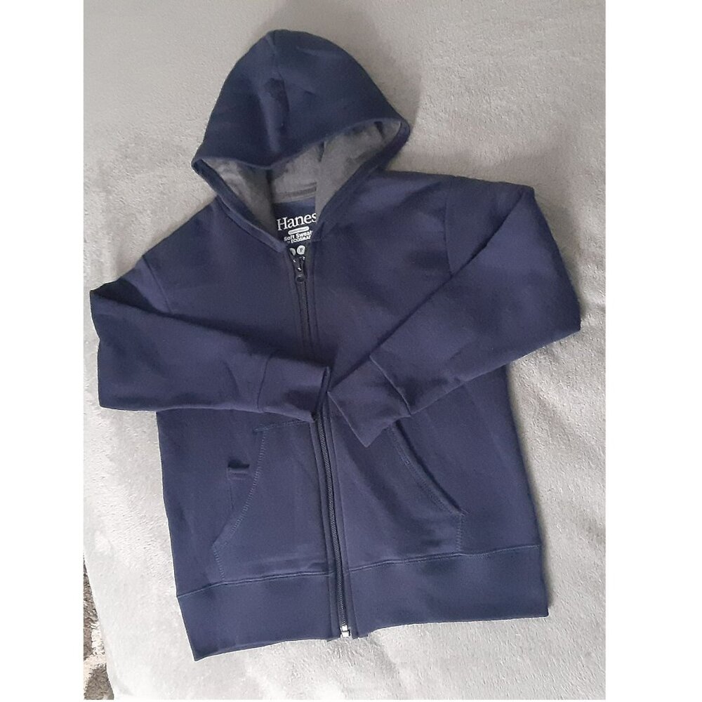 Hanes Boys Size Small Dark Blue Jacket